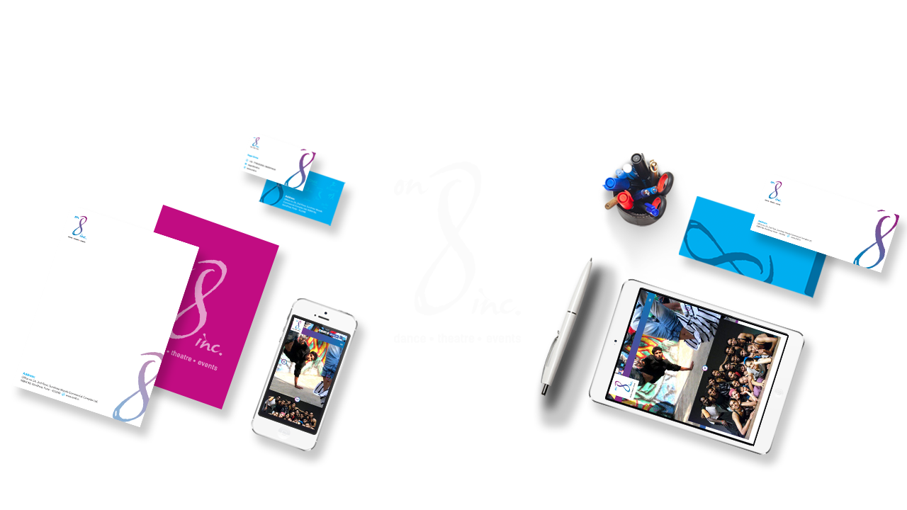 Pravin Wadkar - On8 Dance Studio - Logo Design, Branding, Graphic Design, Website Design